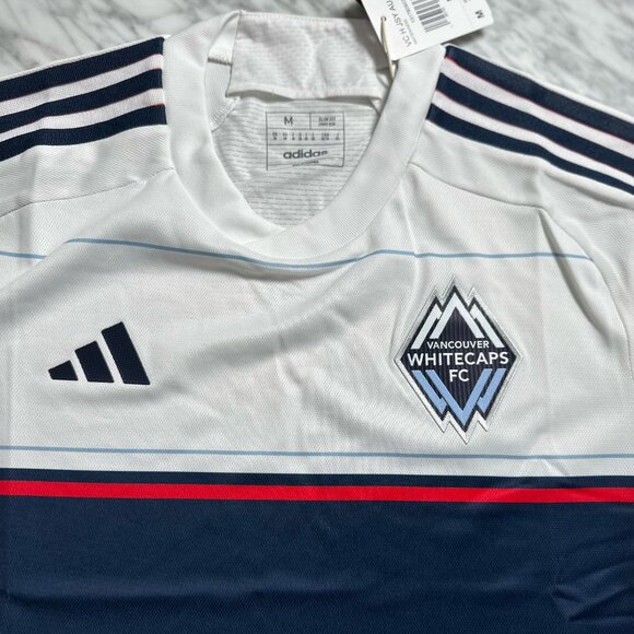 Adidas MLS Vancouver Whitecaps FC Authentic Jersey White Men Med soccer HI1854 - Picture 7 of 15
